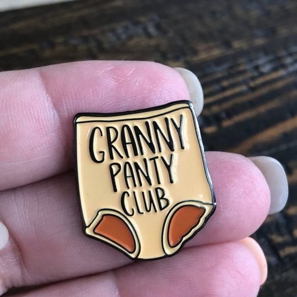 GRANNY PANTY CLUB Hilarious IYKYK Collectible Enamel Pin LAST ONE! 813 - Picture 2 of 5